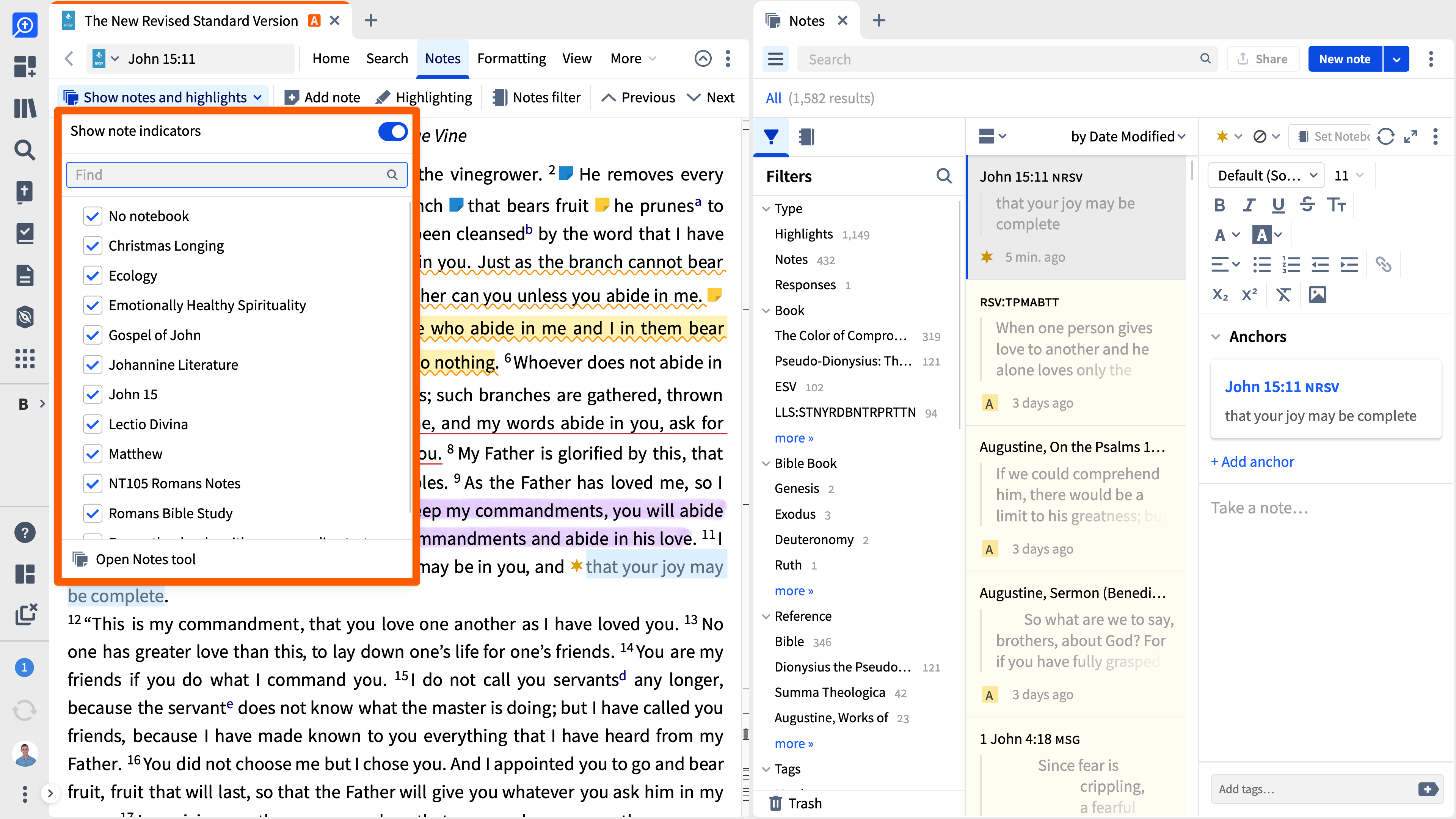 4. Use Logos to Highlight Text and Take Notes – Logos Help Center