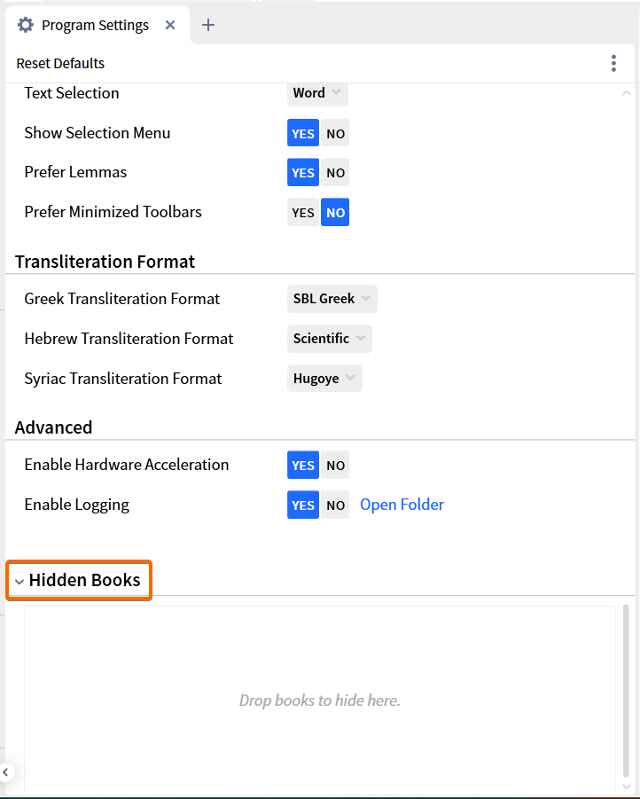 Expand Hidden Books