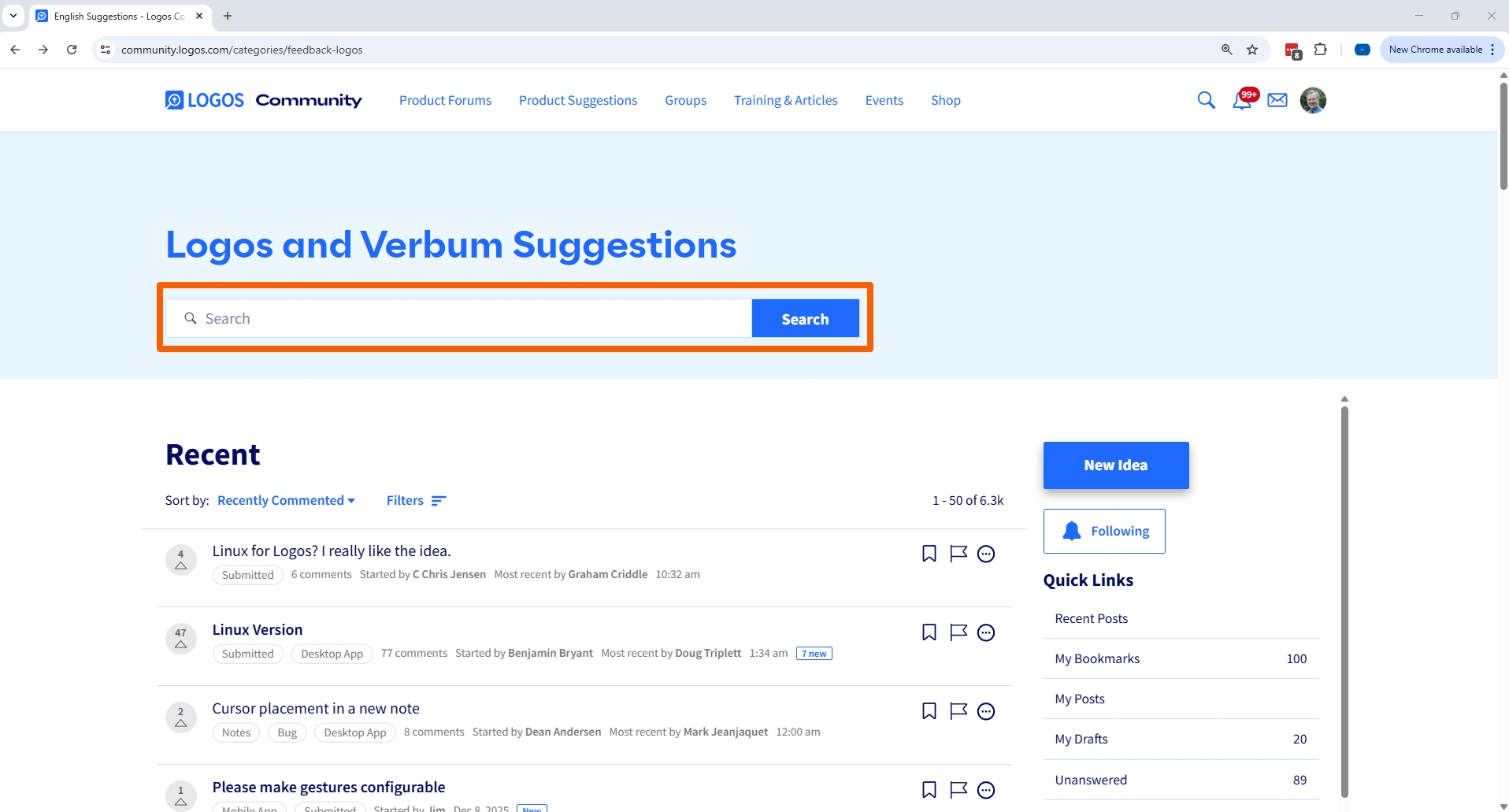 Search Suggestions