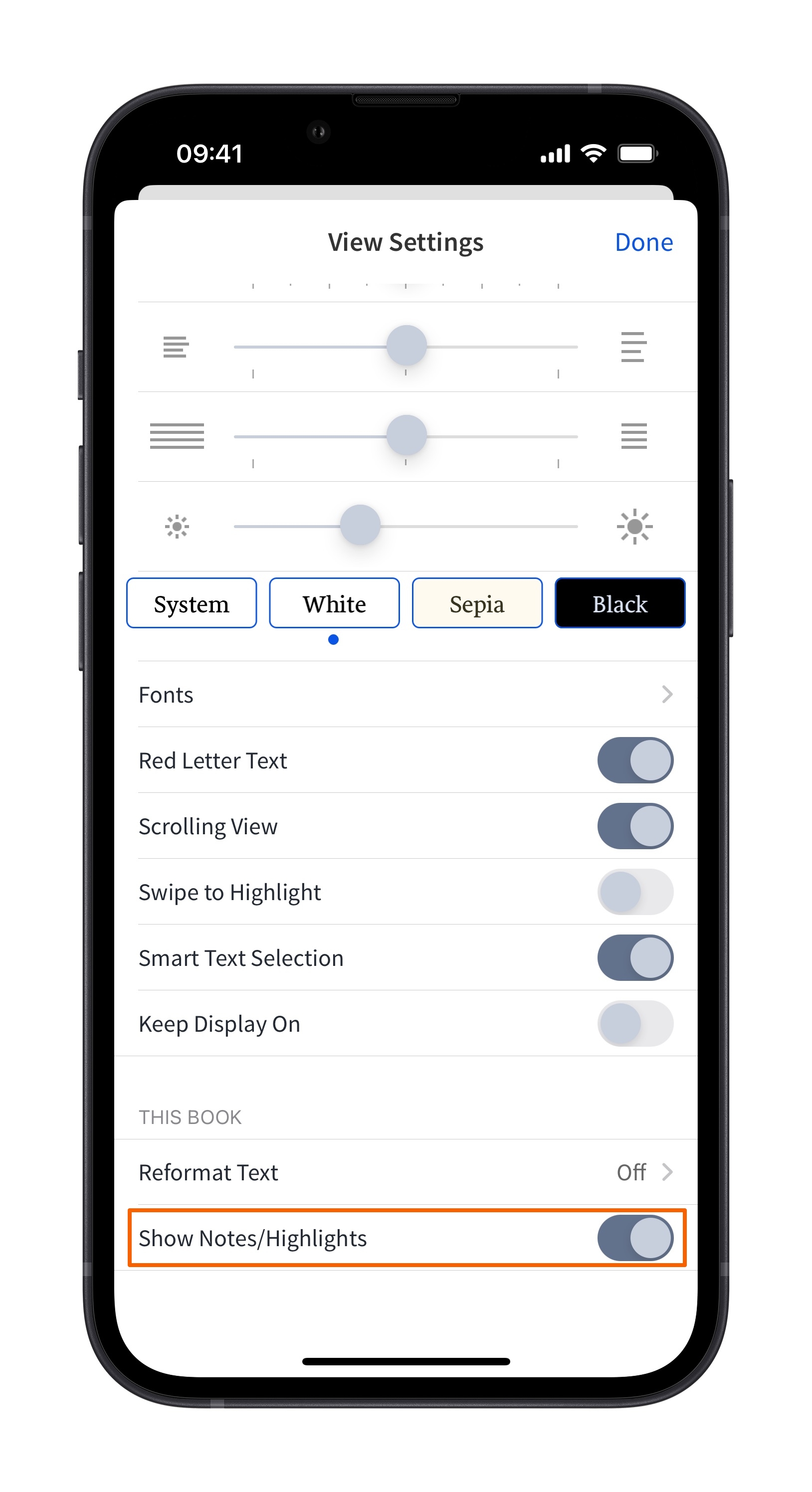 Mobile Enable Notes Display