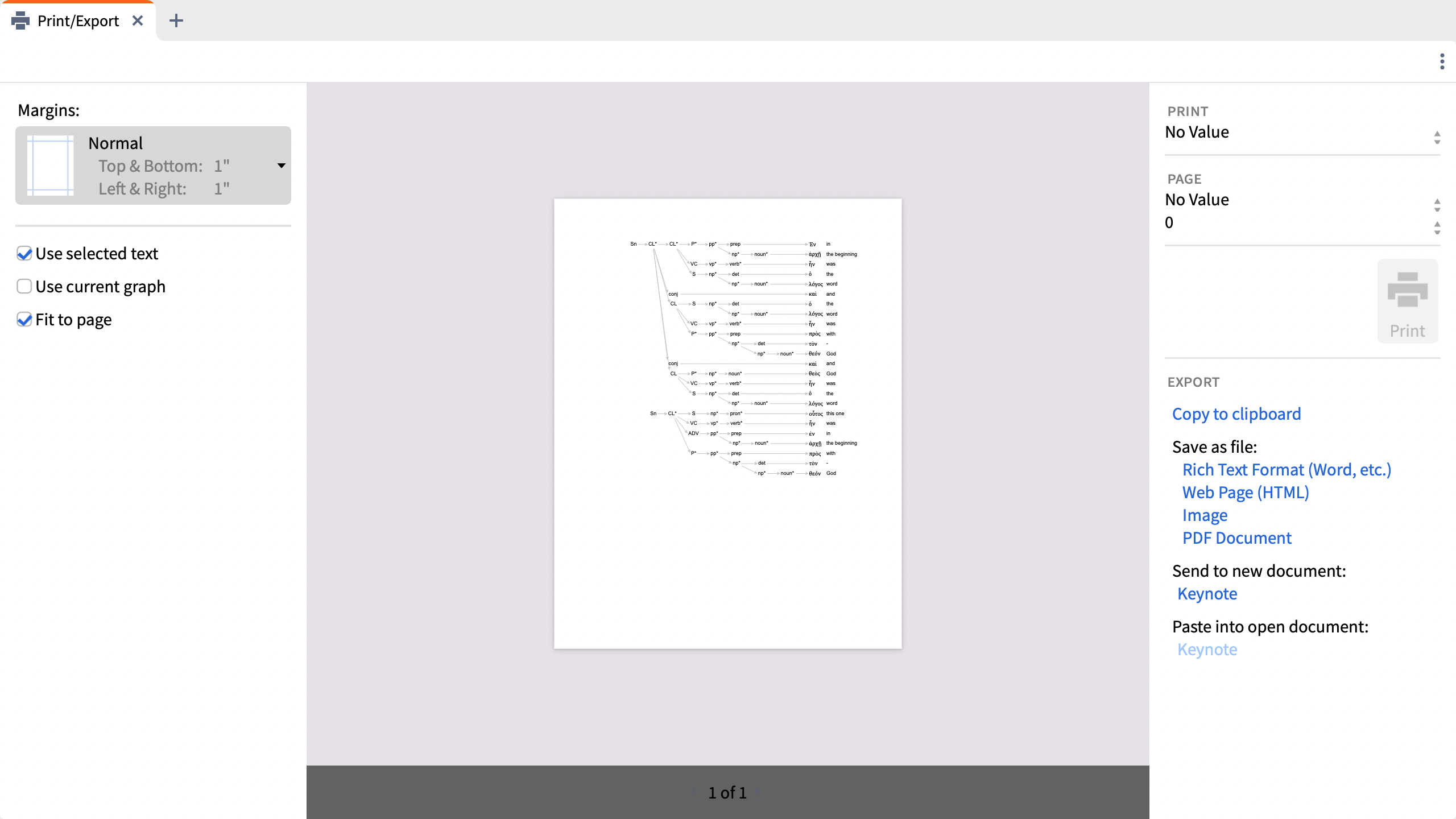 Print Syntax Graphs