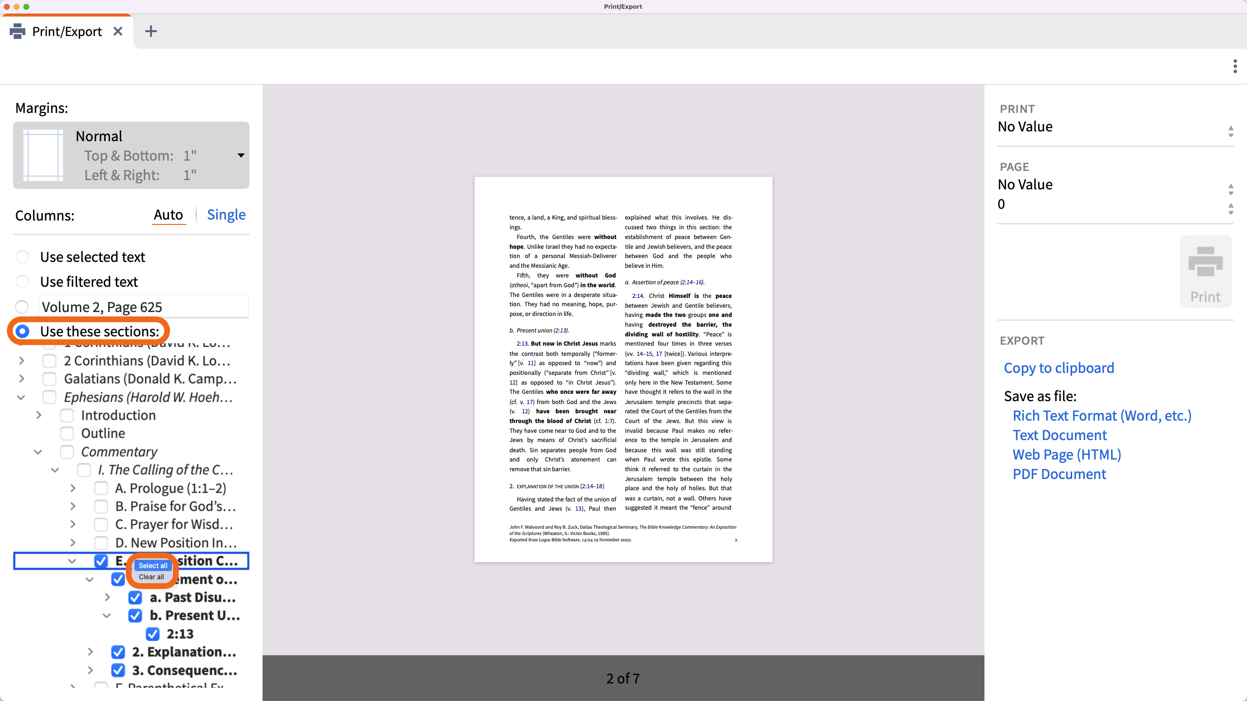 Use A Particular Section Of The Resource