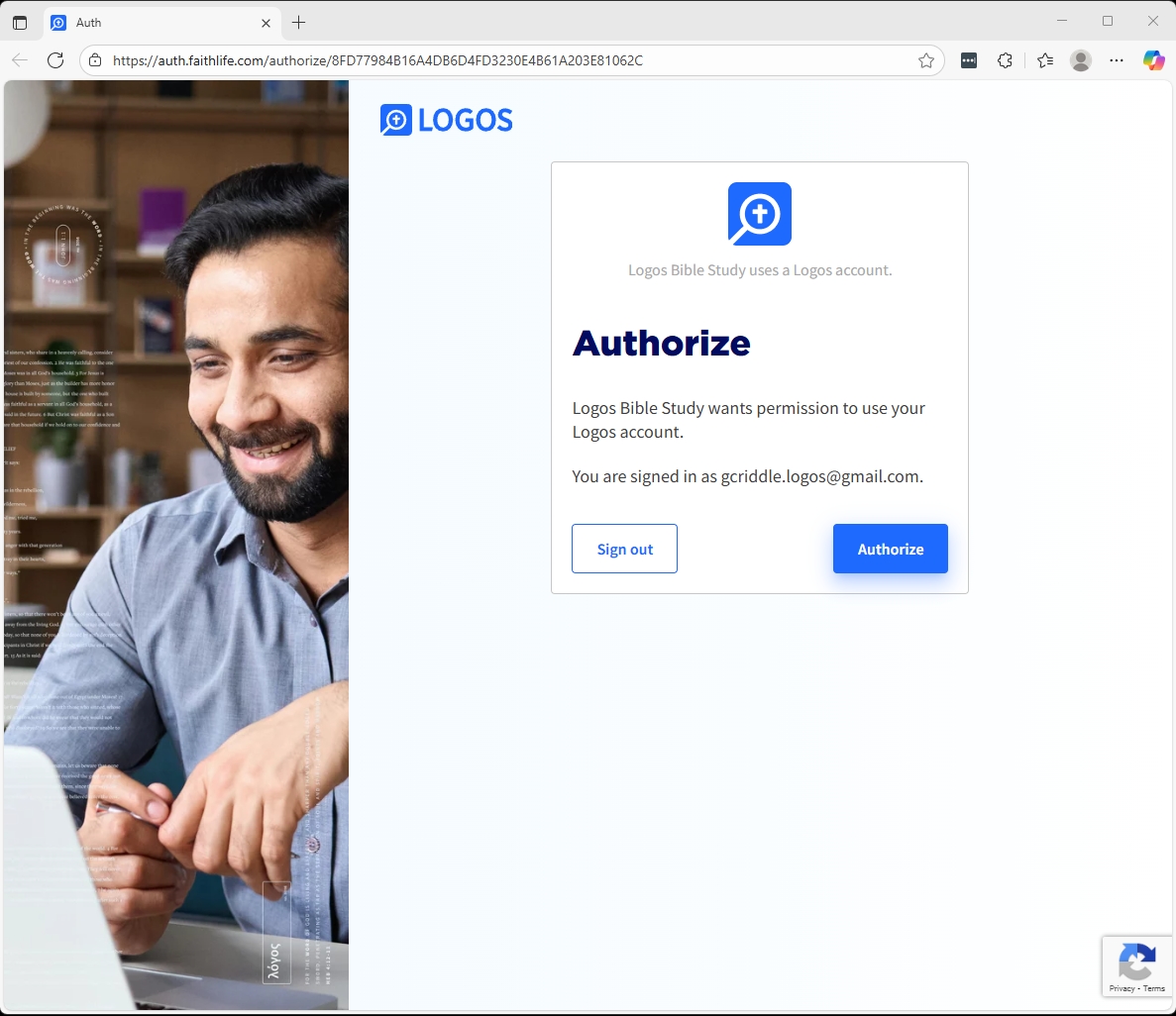 Logos Windows Auth Window