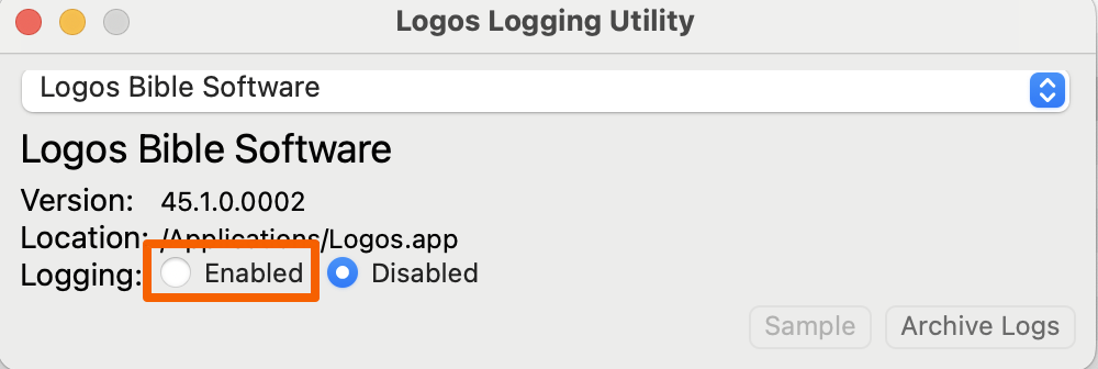 Enable Logging With Logging Utility