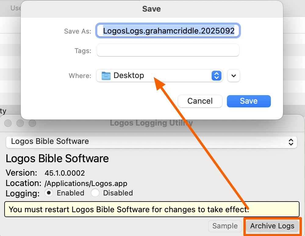 Archive Logs In Logging Utility