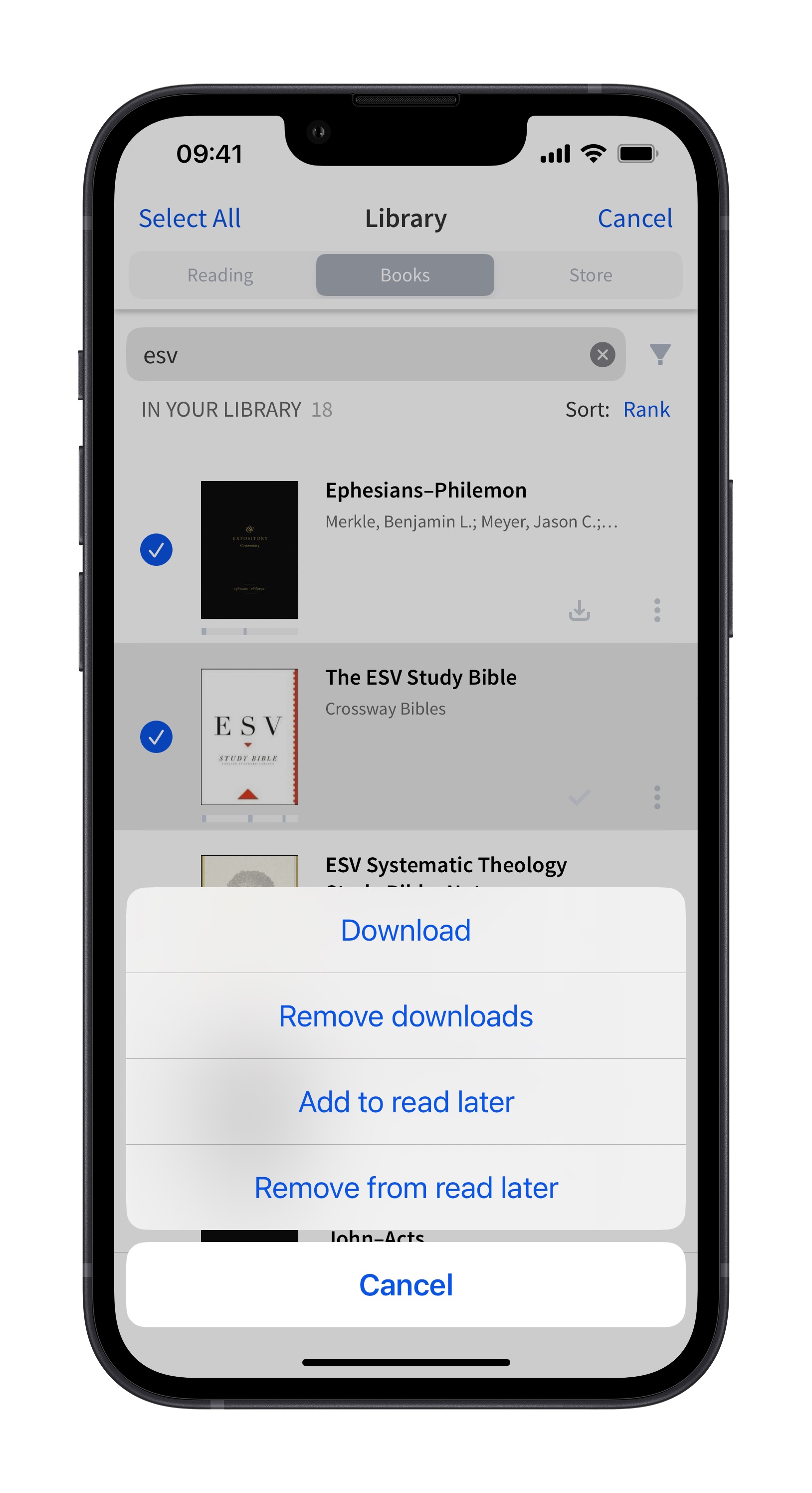 Select Download or Remove Download