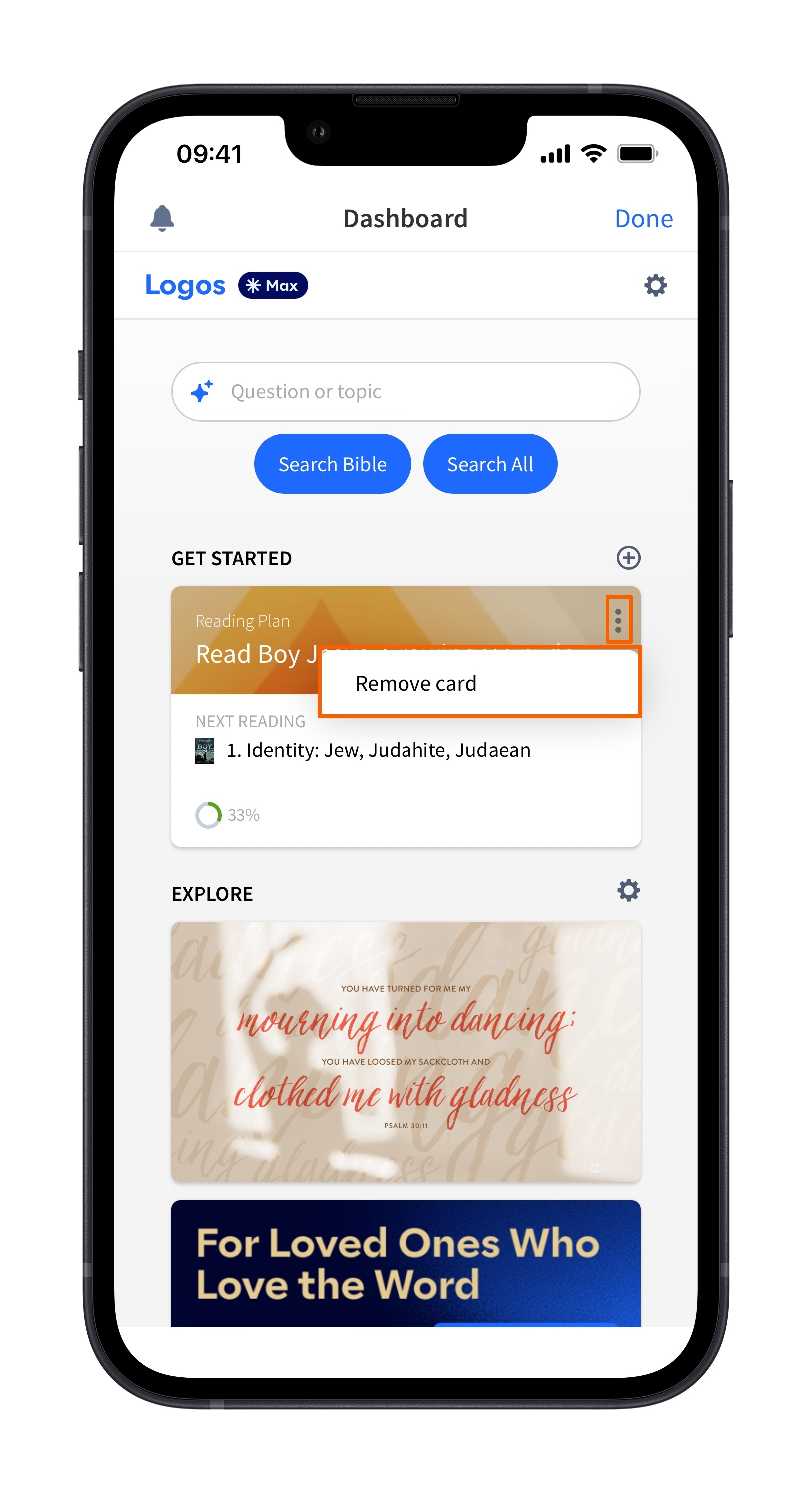 Show Remove Card Option
