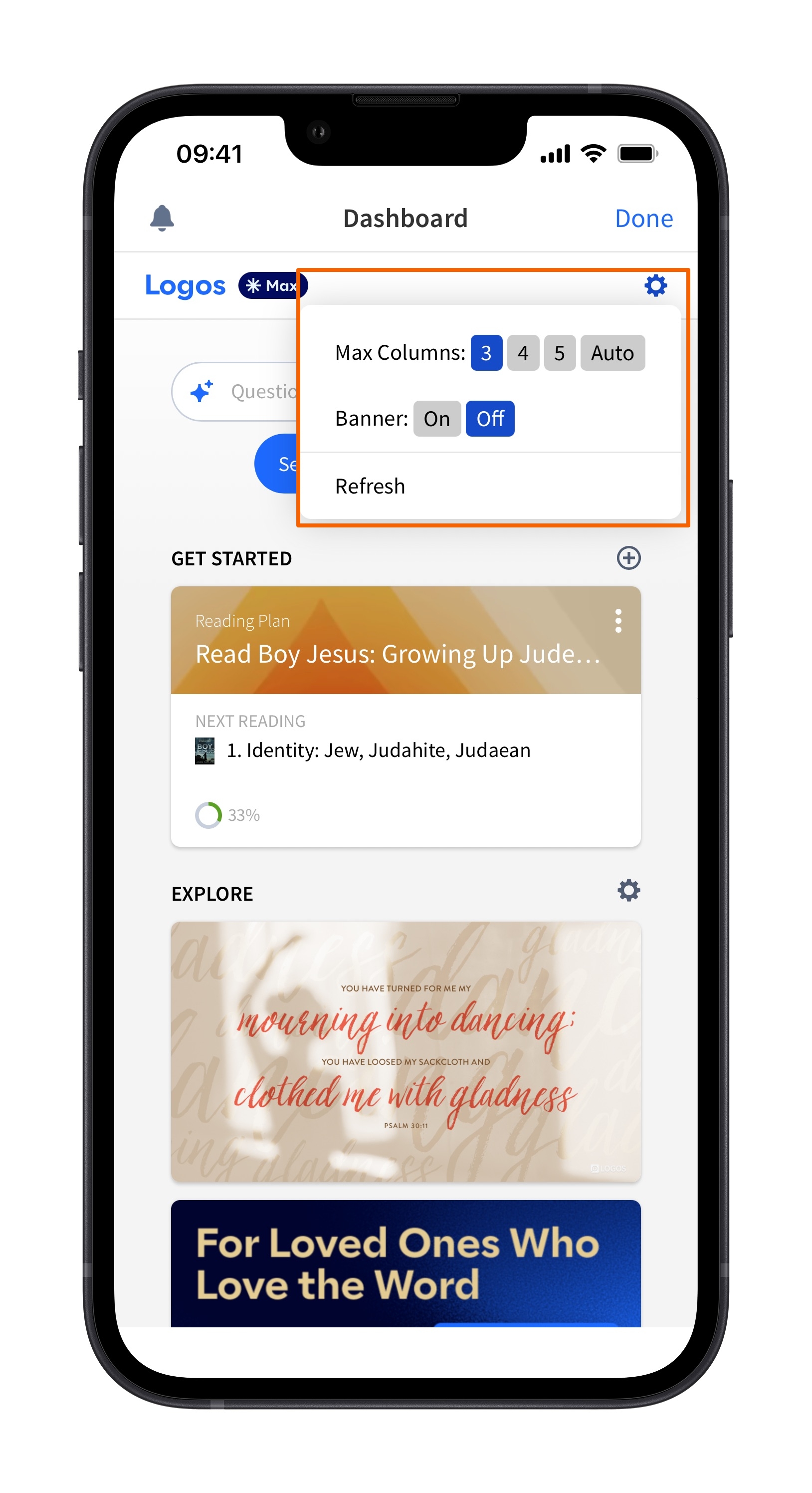 Configure Dashboard