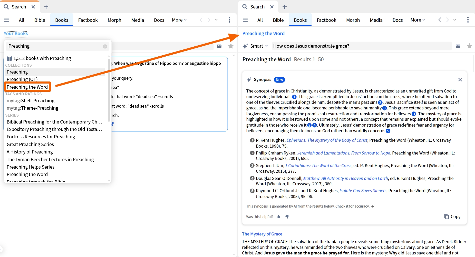 Searching In Collections