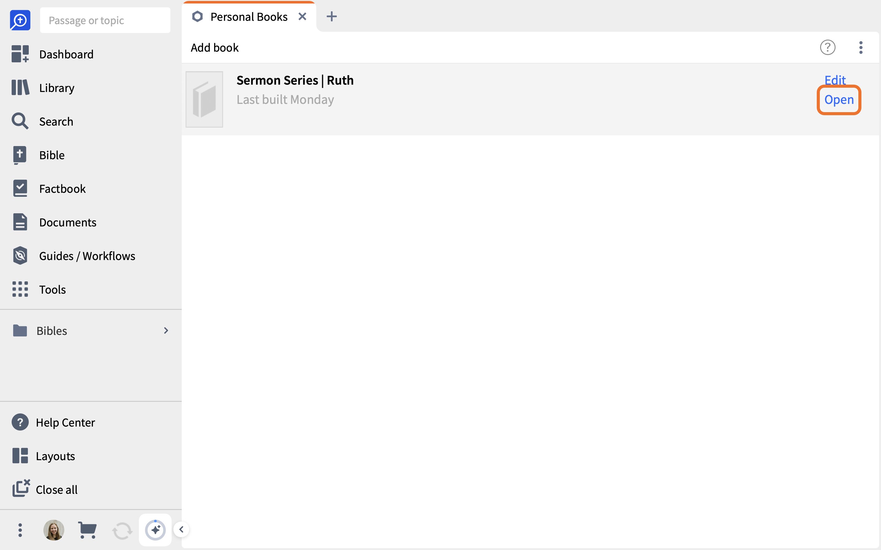 8 Open Personal Resource From PB Tool