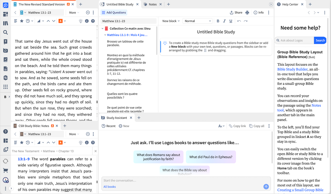 Group Bible Study - Reference Layout