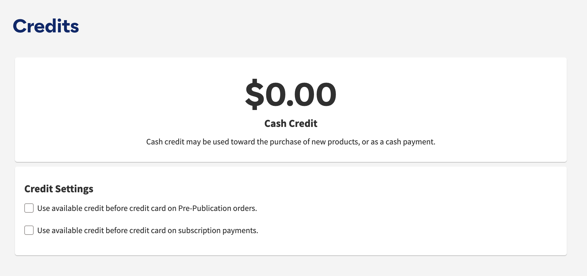 Credits