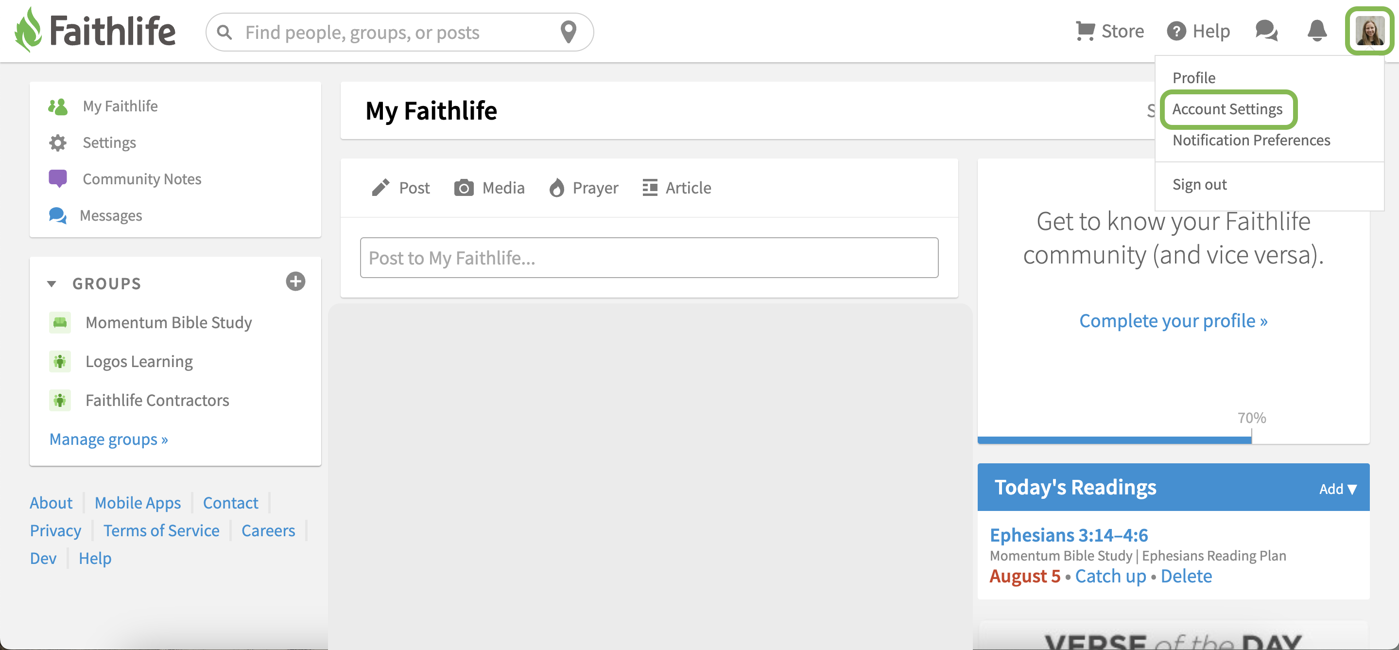 Account Settings