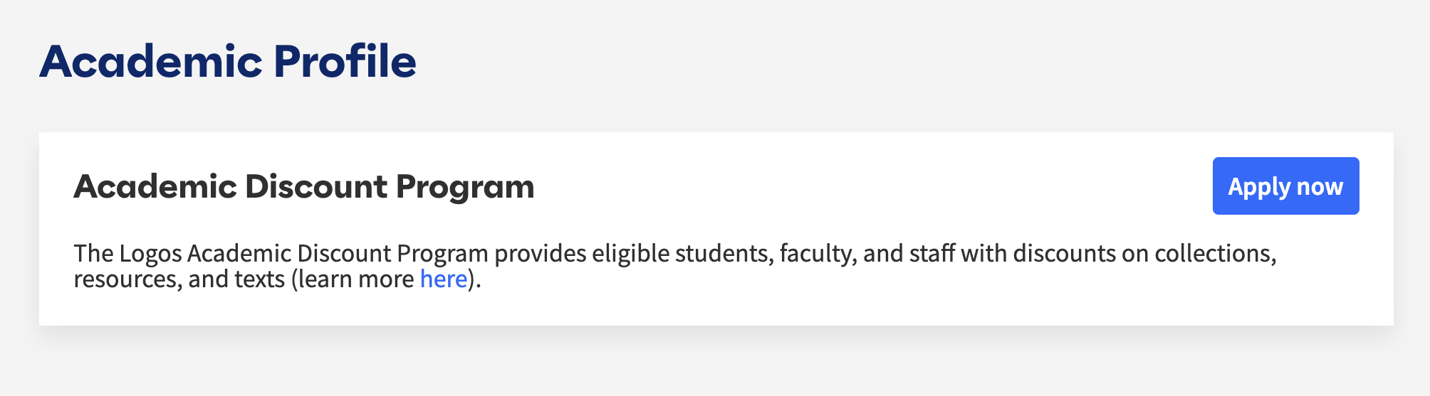 Academic Profile