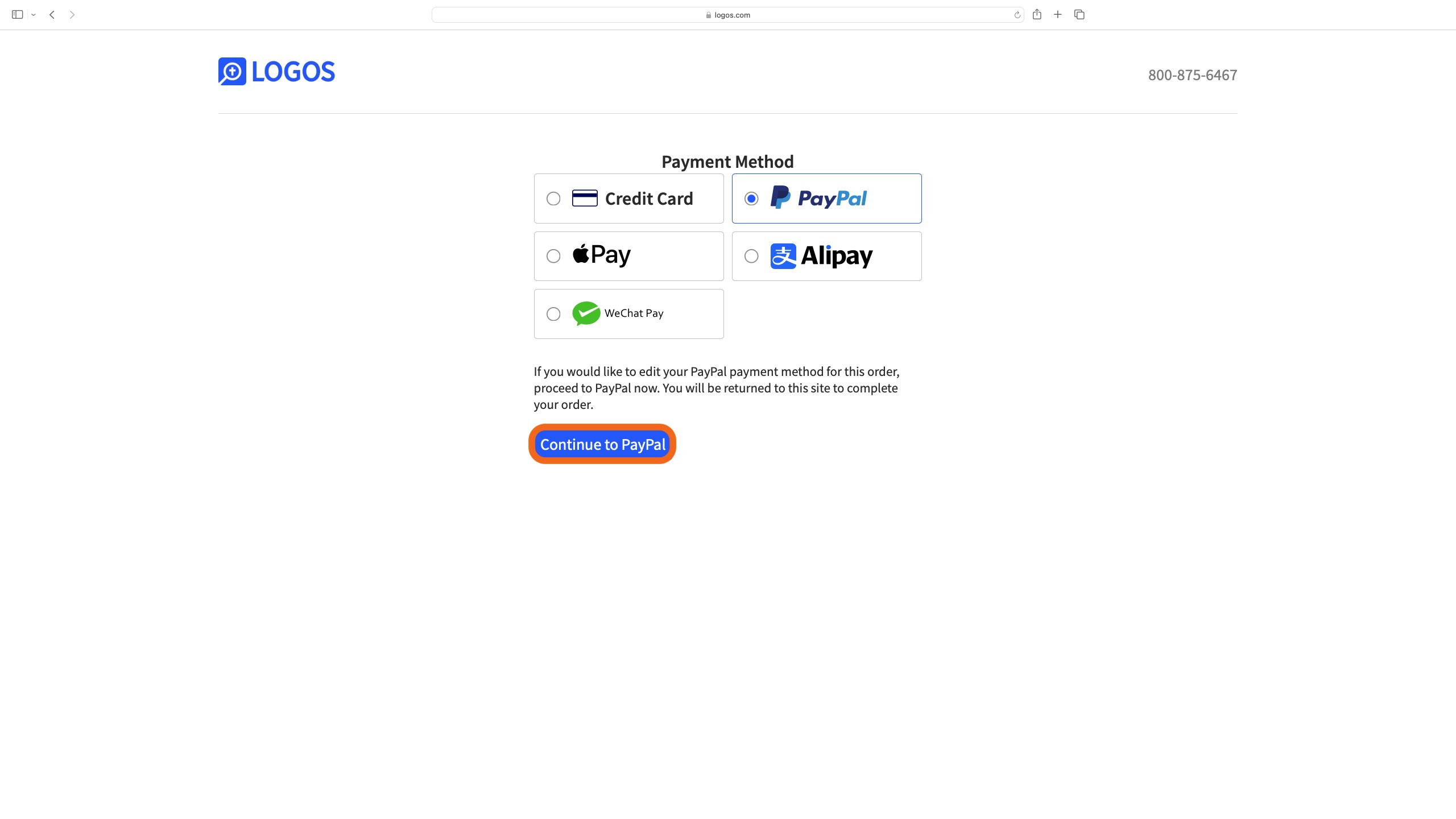 Continue With Paypal