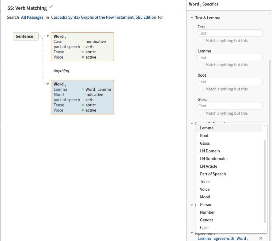 Range of Matching Options