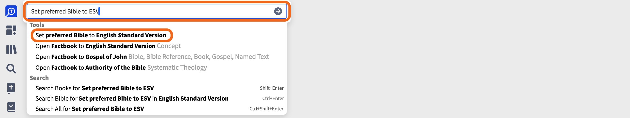 Type Set Preferred Bible To And Press Enter