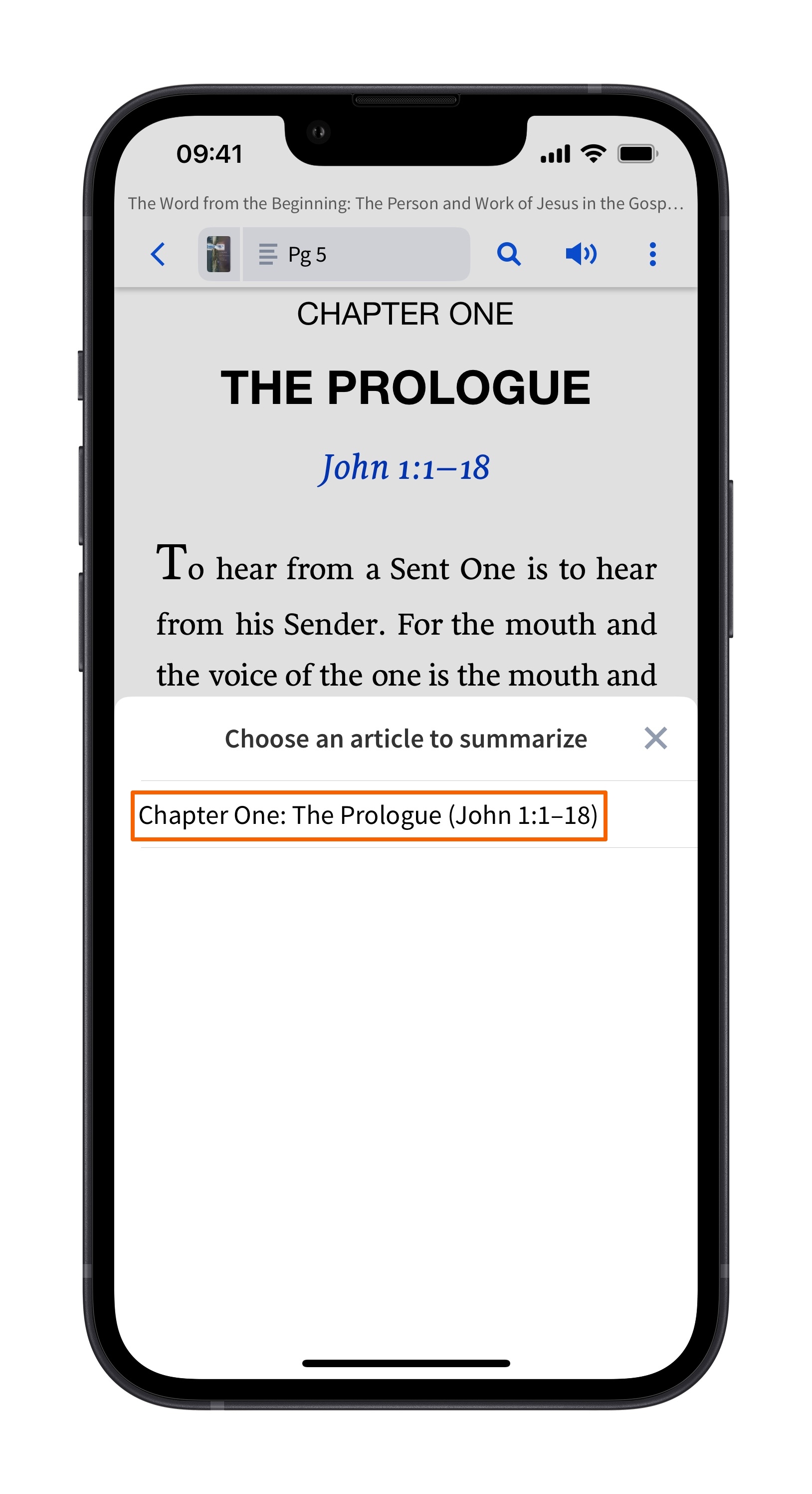 Select Monograph Article To Summarize