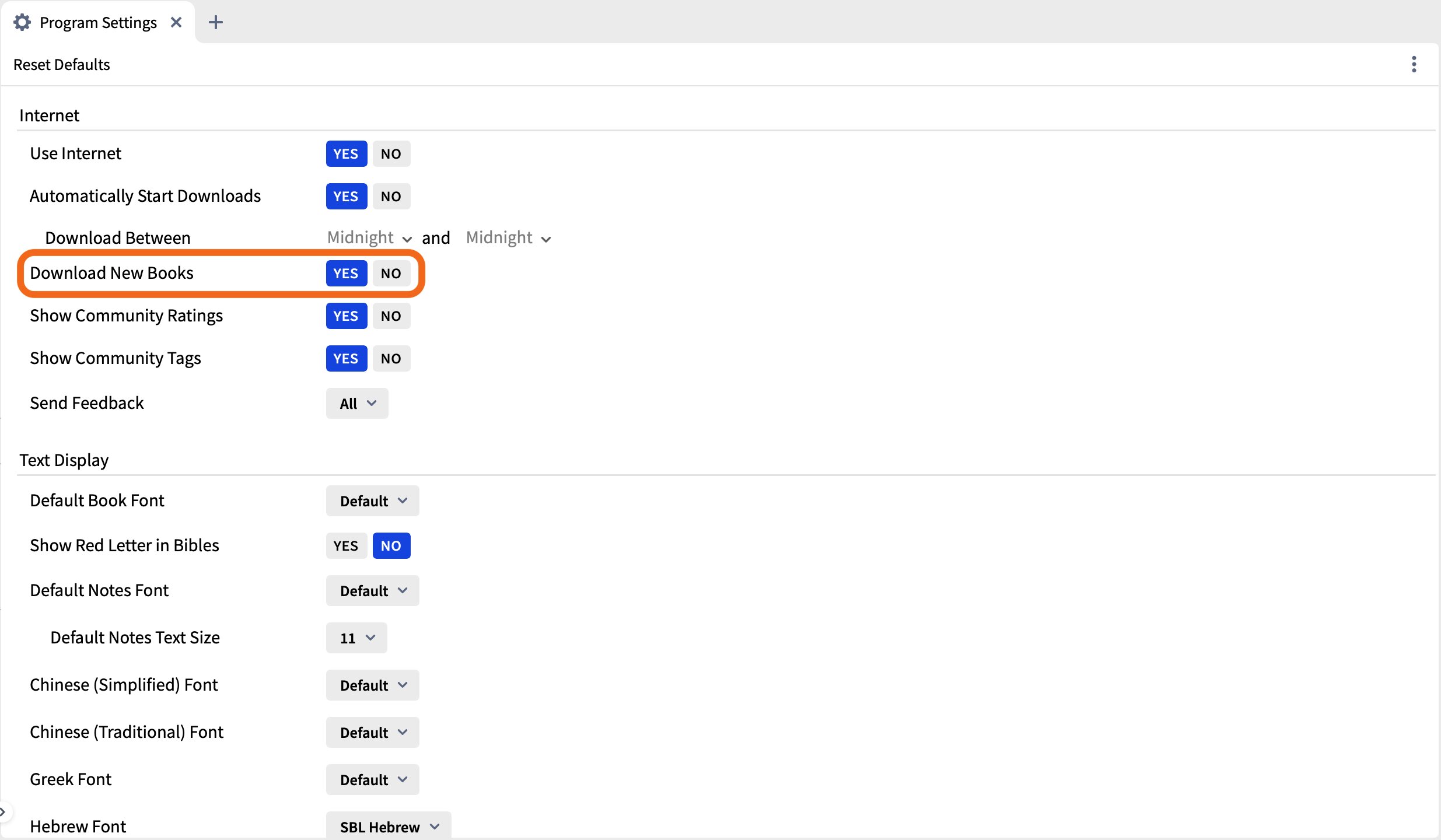 Download New Books Setting