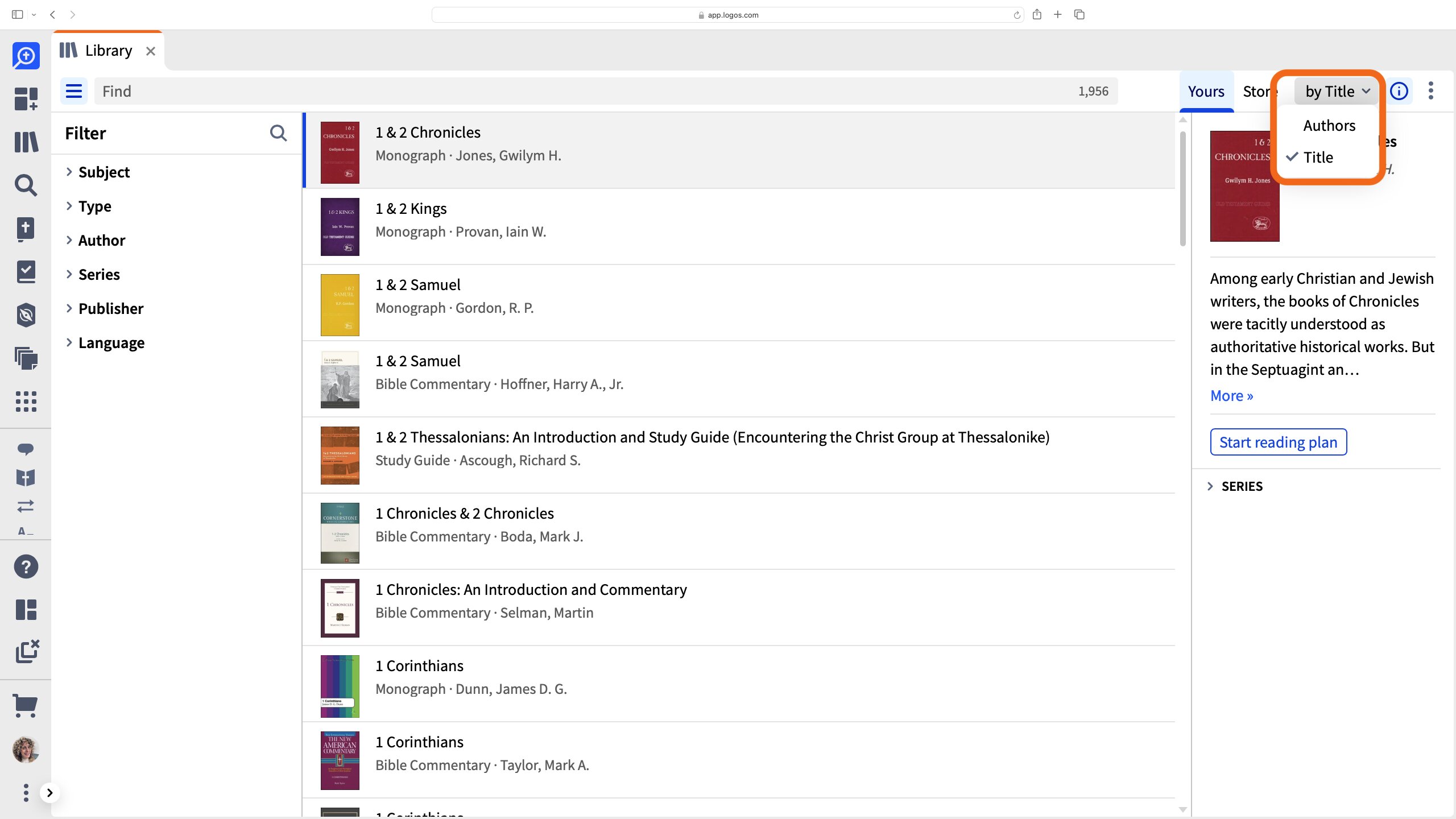 Change Library Order