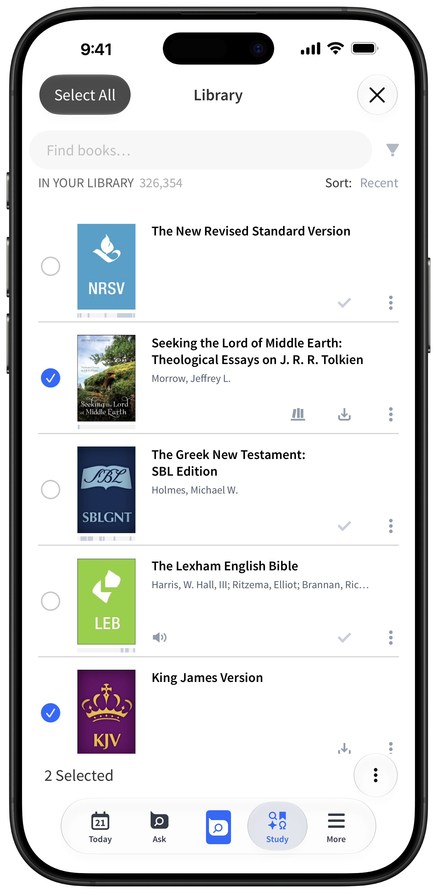 Select books to download