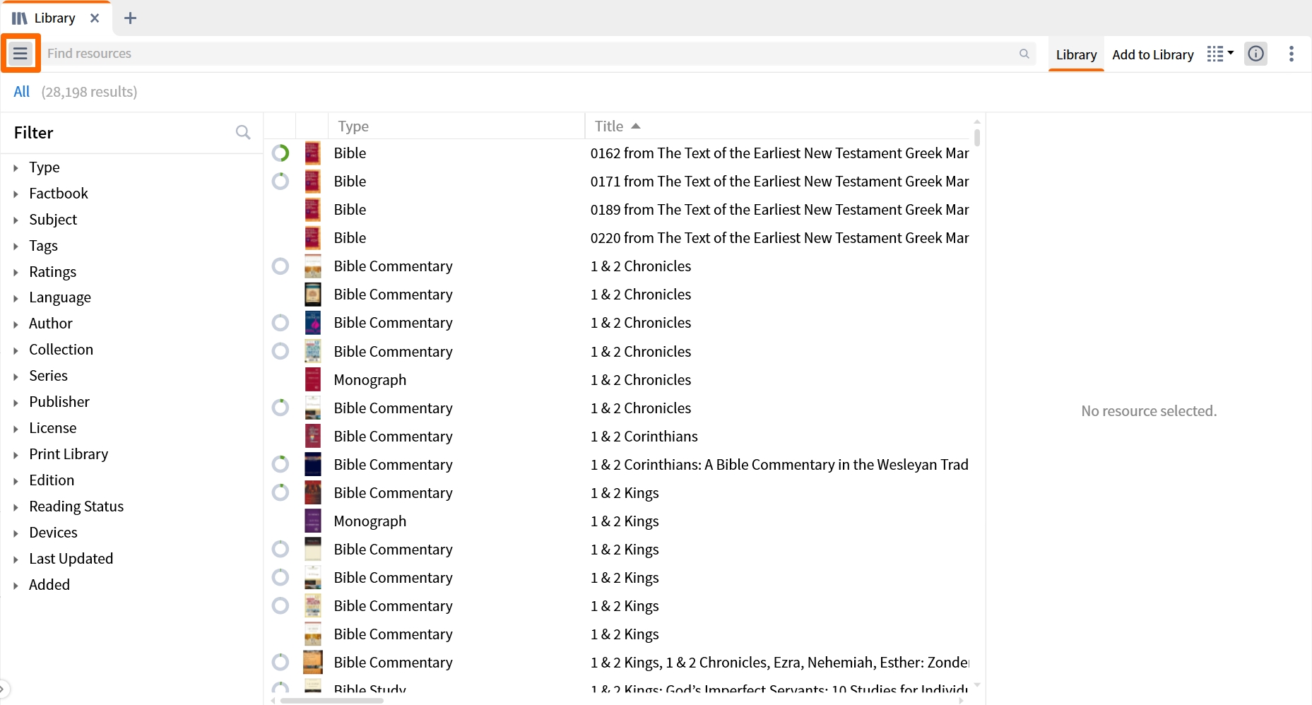 Click Sidebar icon