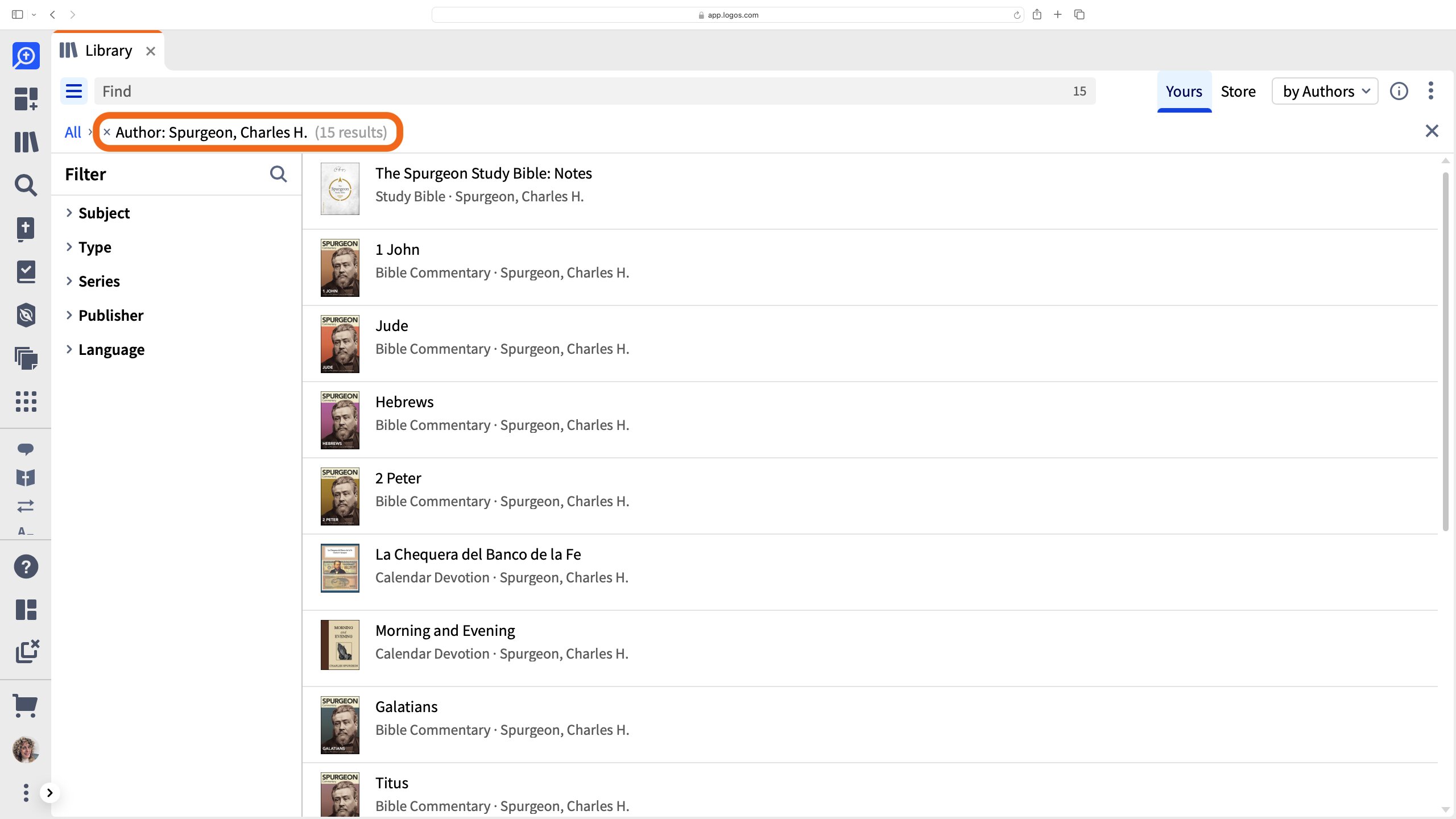 Click An Author To Only See Books By Them