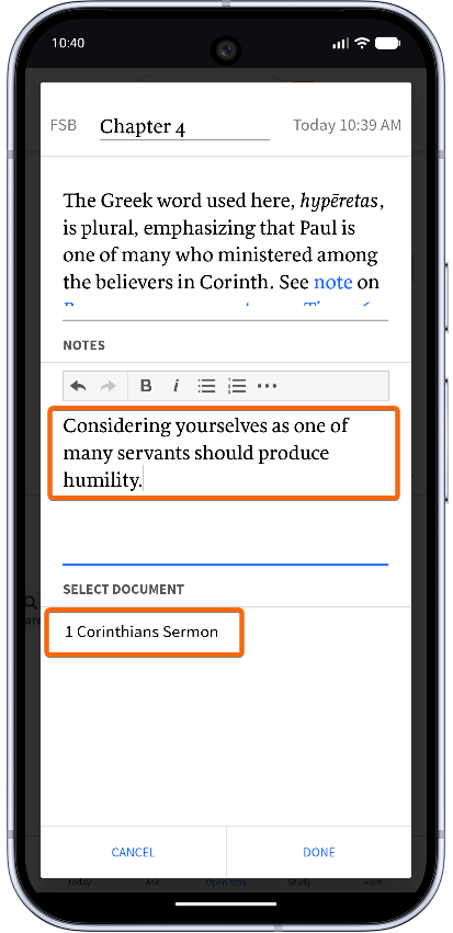 Mobile - Add Notes To A Clipping
