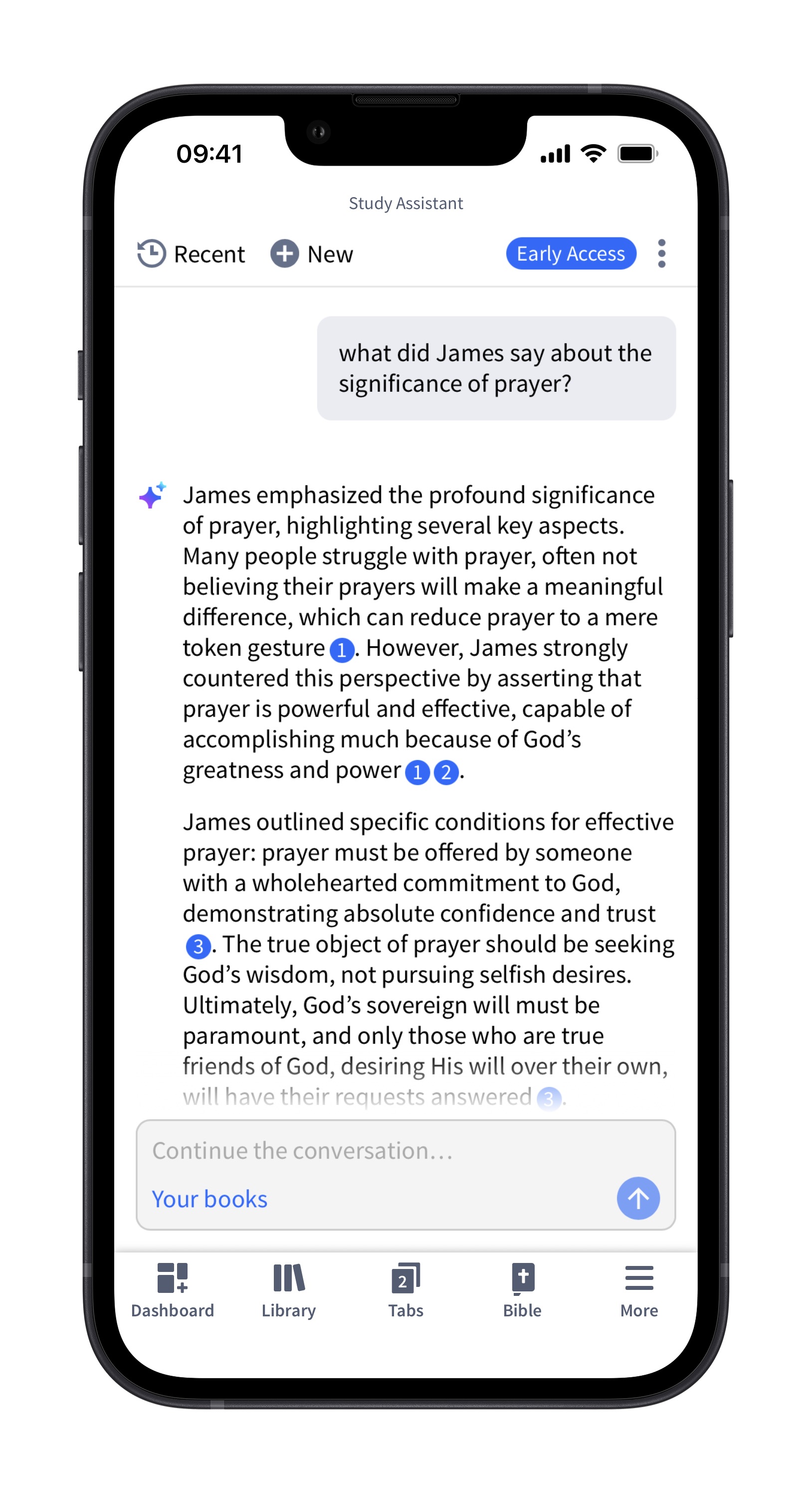 Engaging With Study Assistant From Smart Search (Mobile)