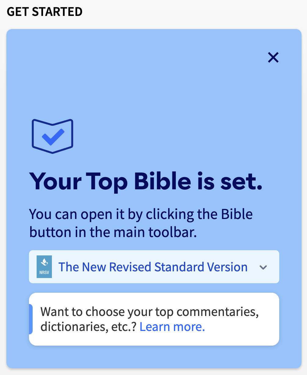 Logos Top Bible