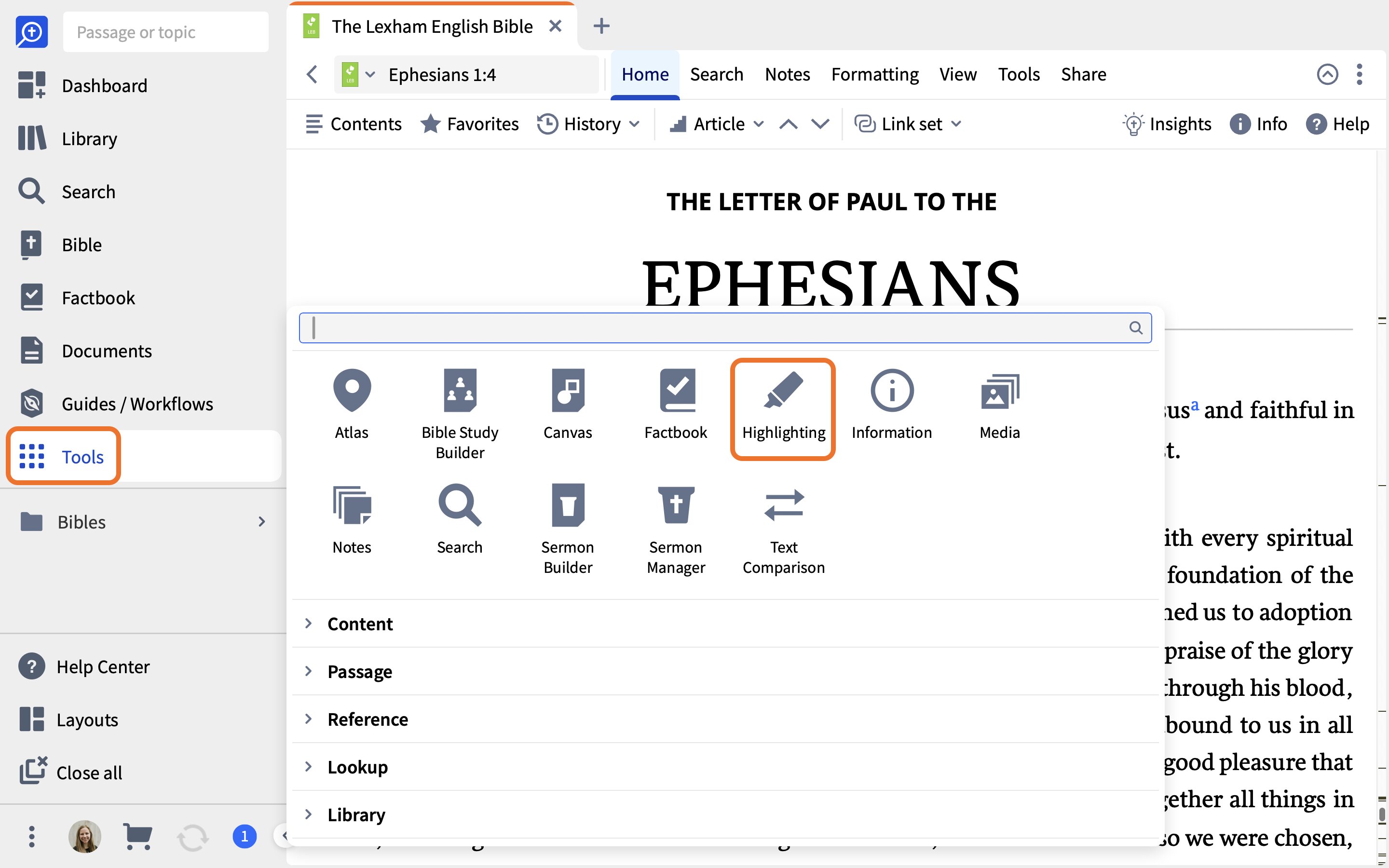 3 Tools Menu