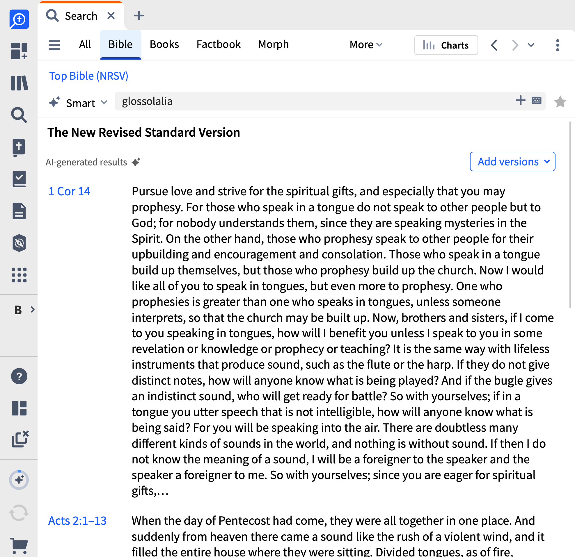Smart Bible - Glossolalia