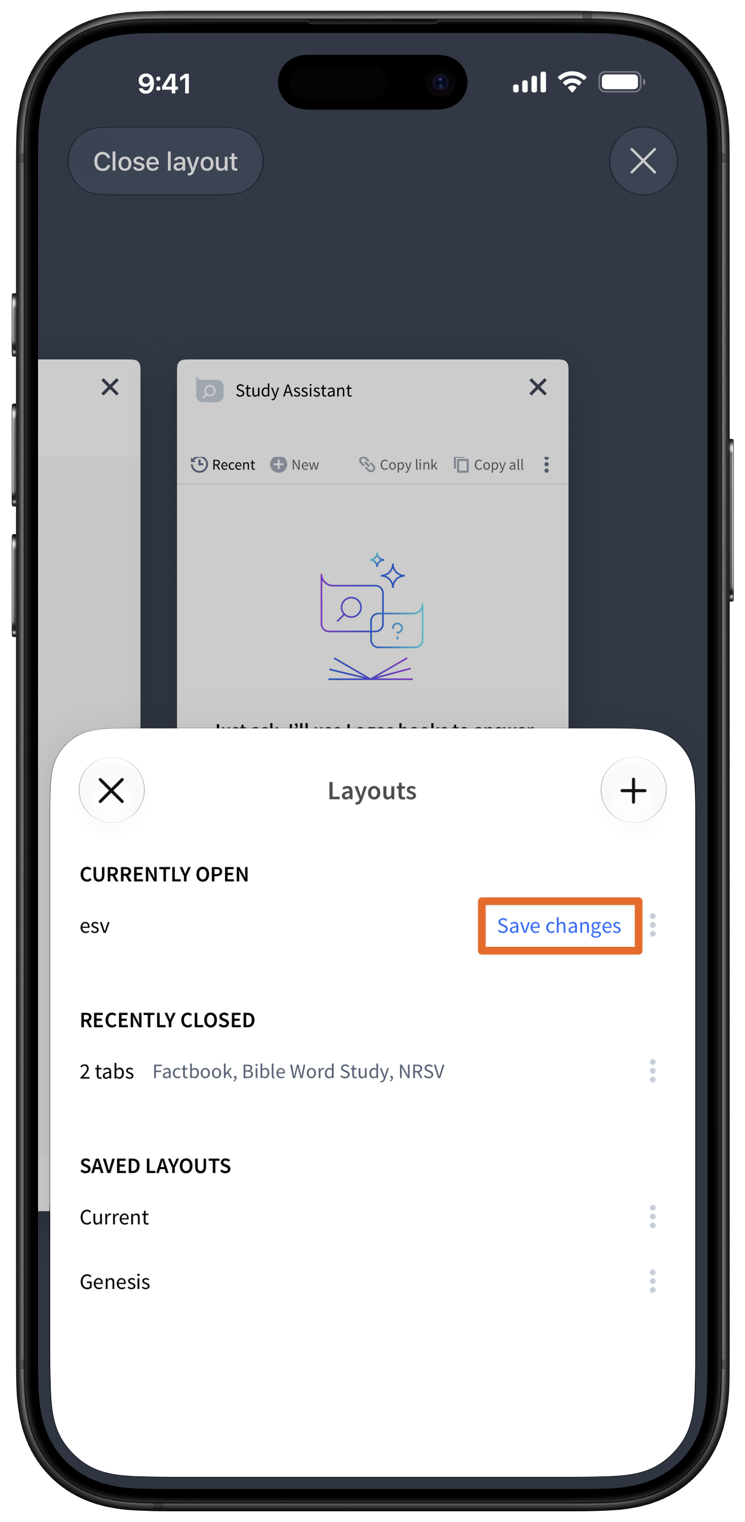 Update Existing Layout