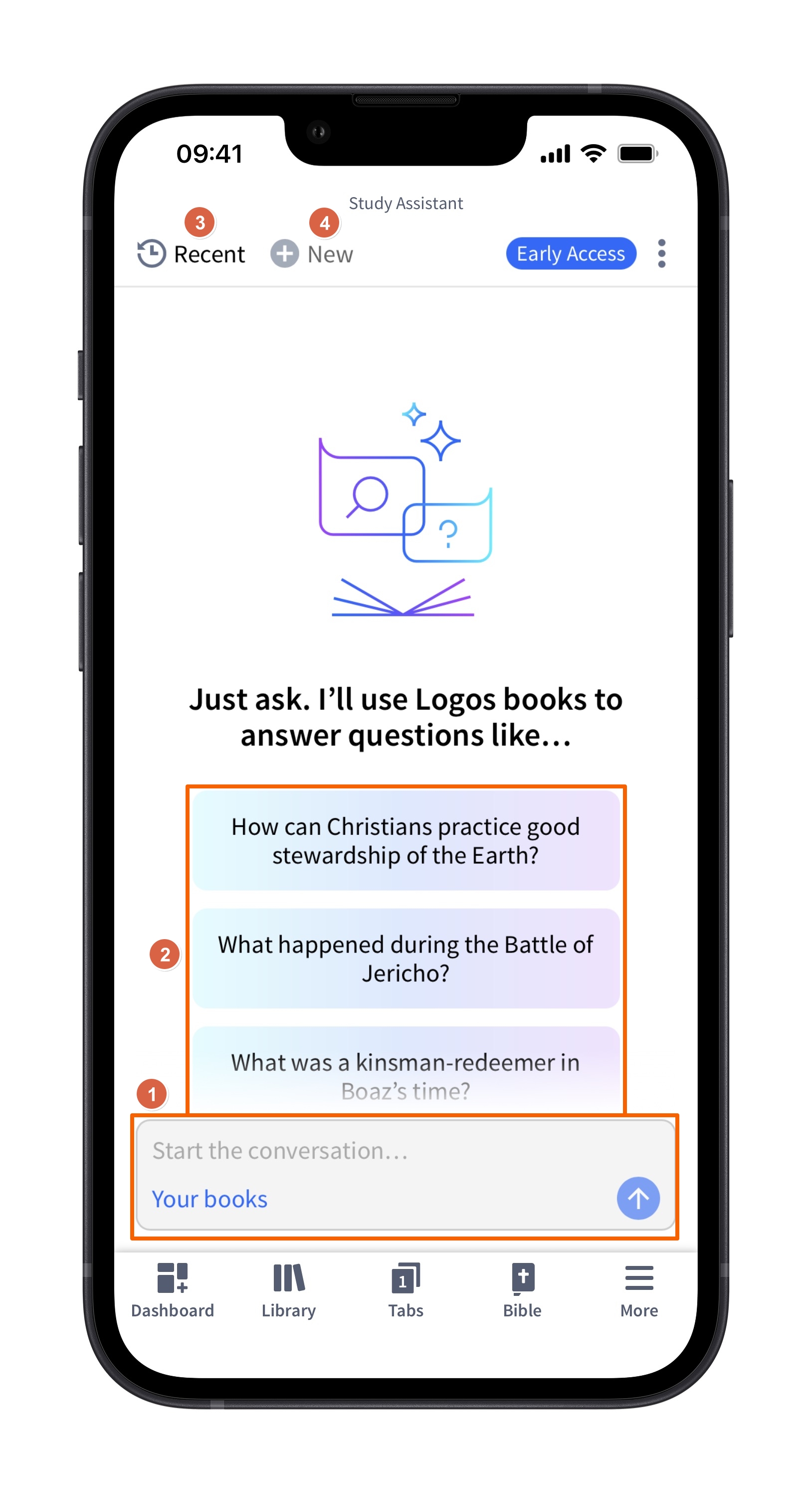Engaging With Study Assistant (Mobile)