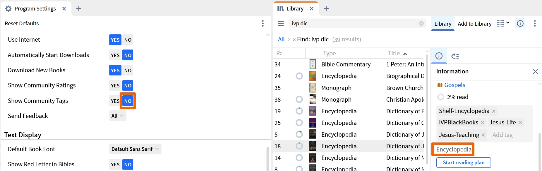 Community Tags Disabled
