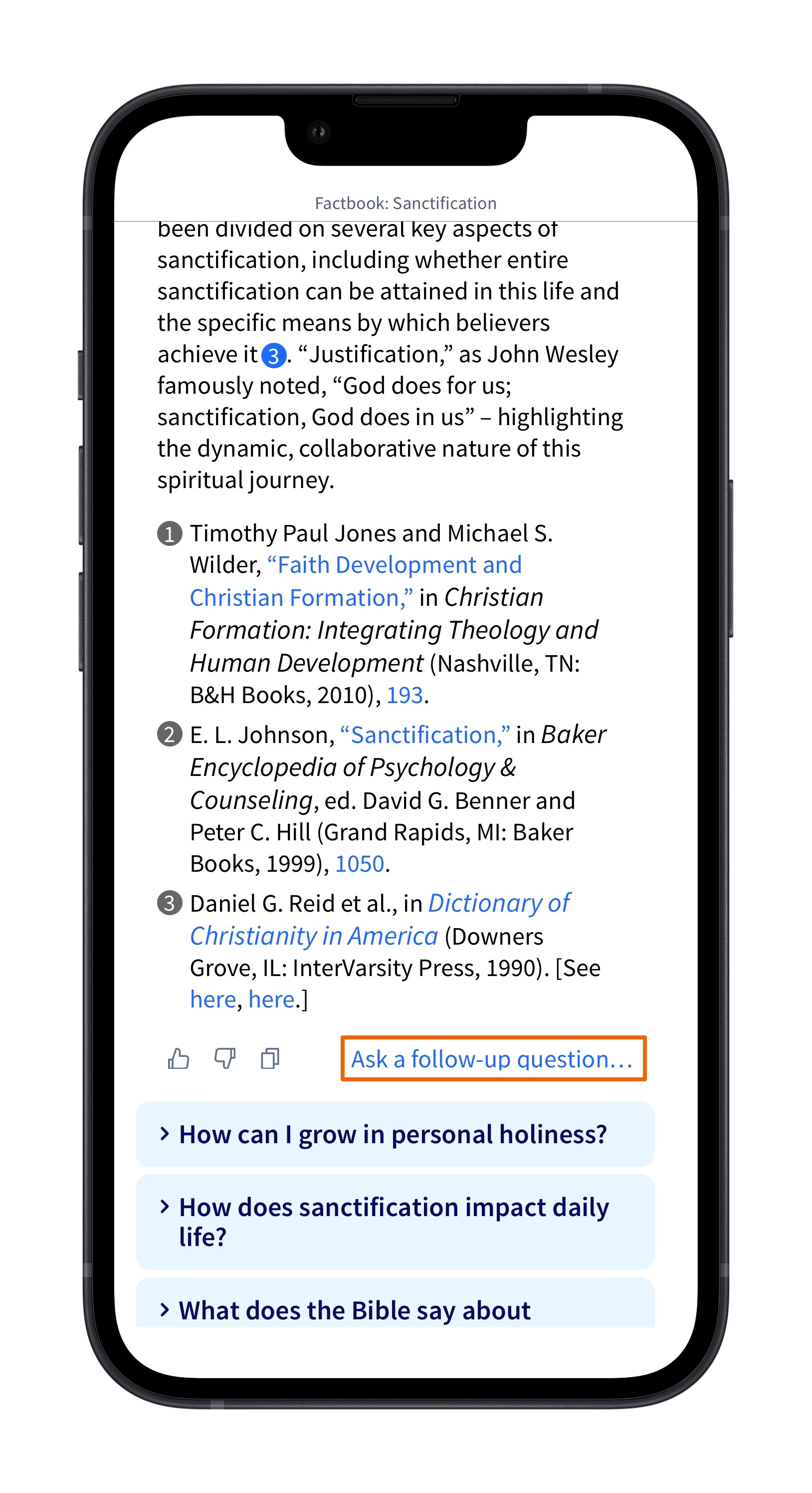 Invoke Study Assistant From Factbook (Mobile)