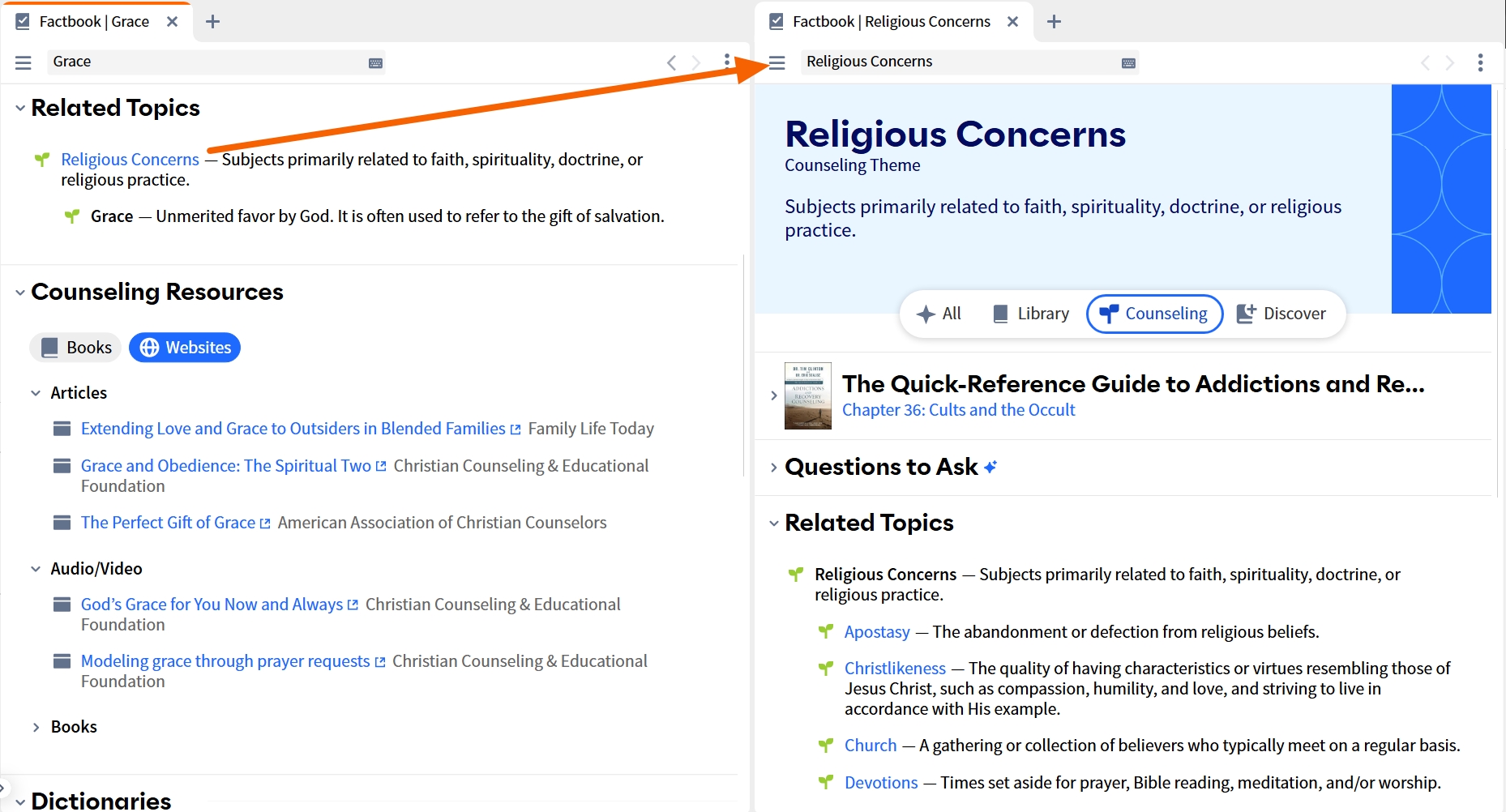 Counseling Theme - Related Topics And Counseling Resources (Desktop)