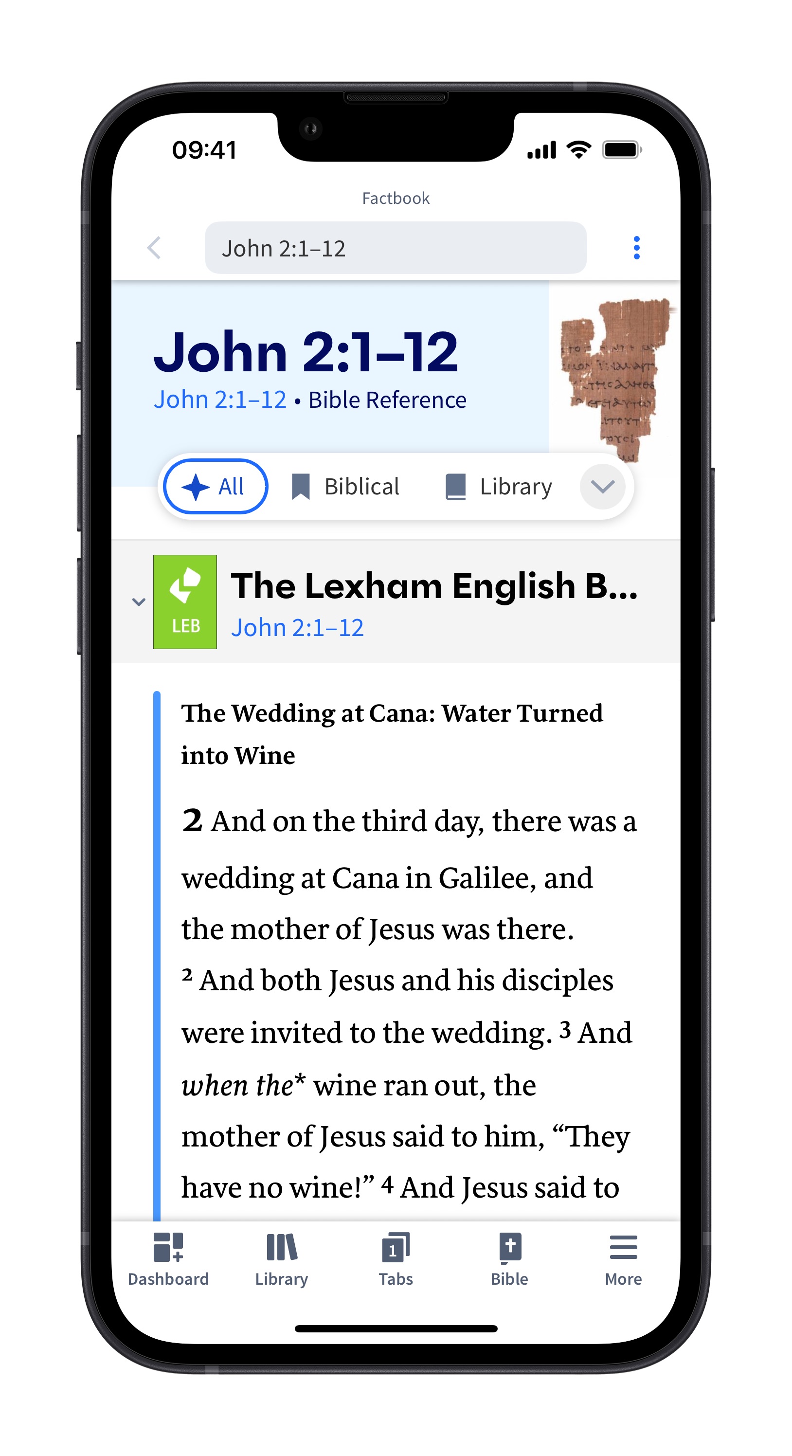 Mobile Factbook - Biblical Passage Text