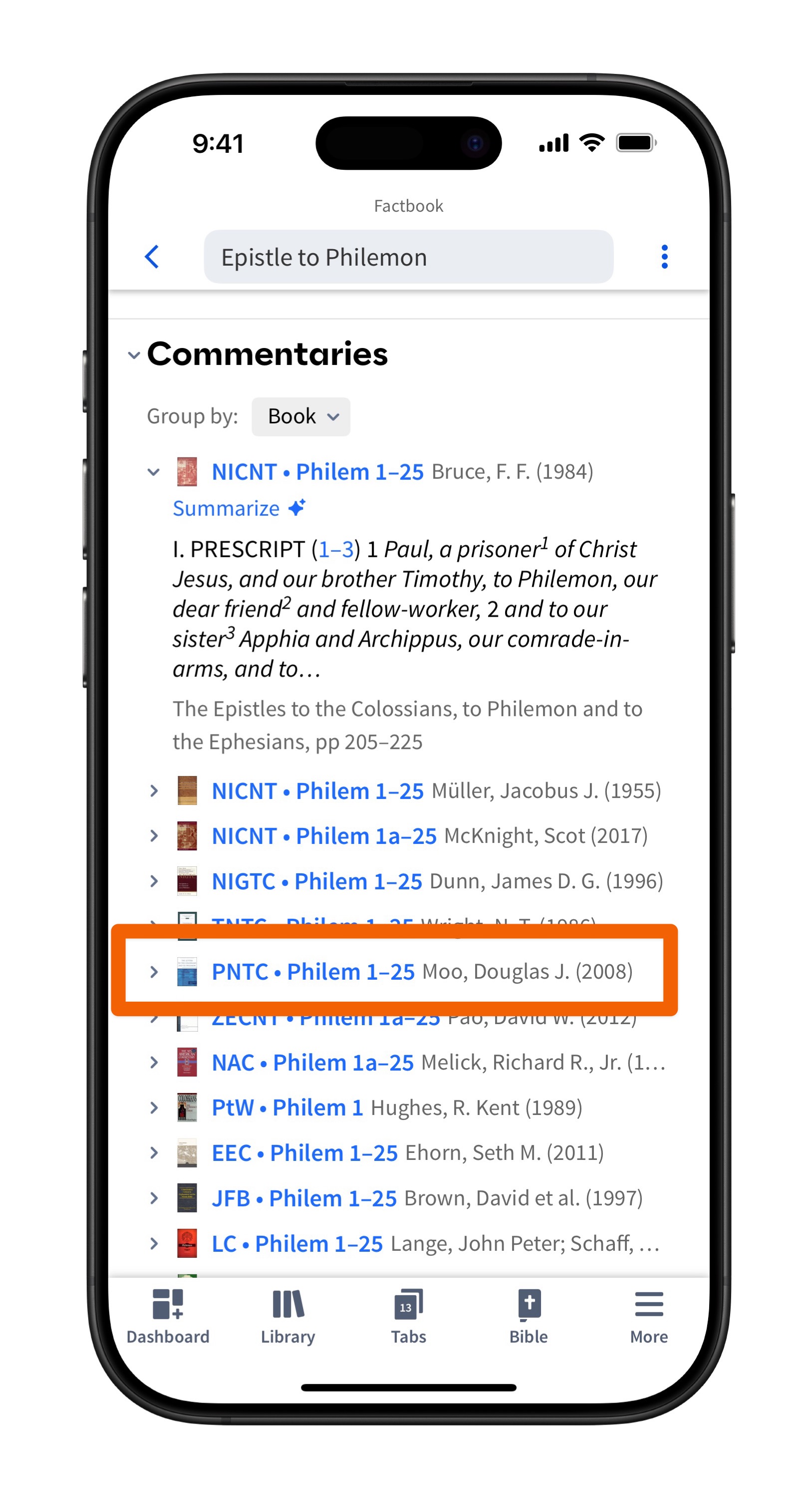 Mobile Factbook Book - Select Commentary