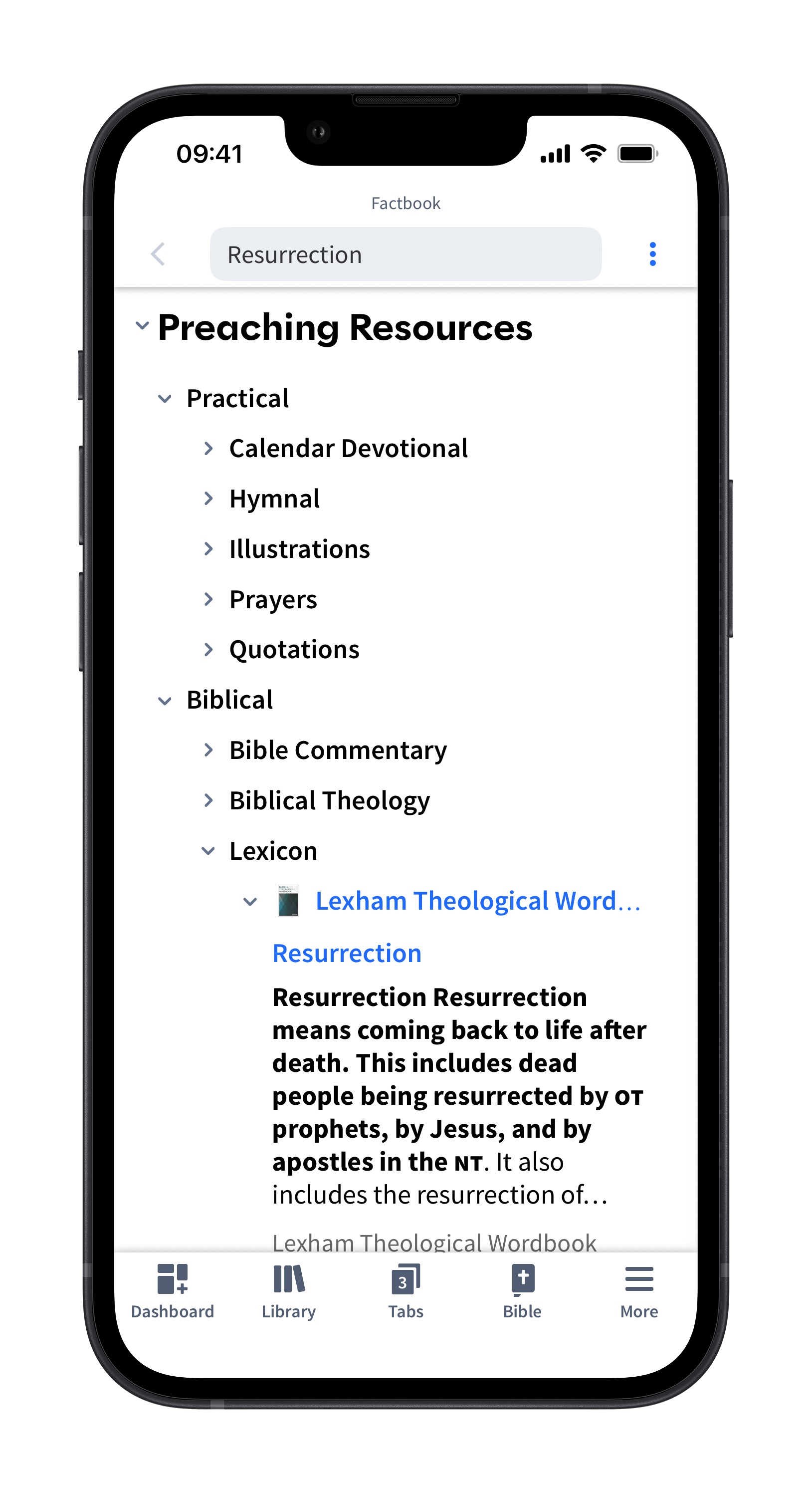 Factbook Topic - Preaching Resources (Mobile)