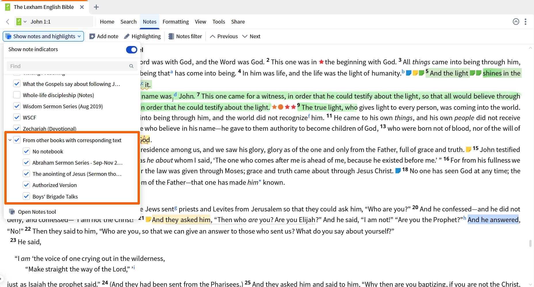 Show Notes From Corresponding Texts