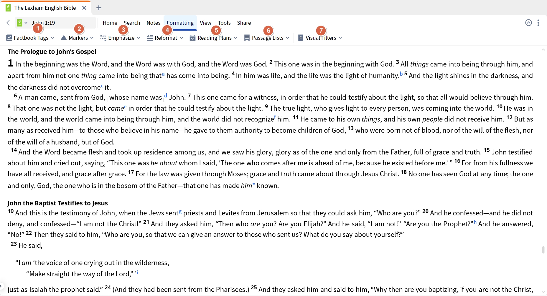 Using The Formatting Tab