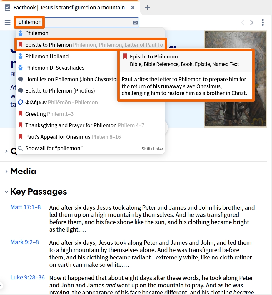 Biblical Book - Open In Factbook (Desktop)