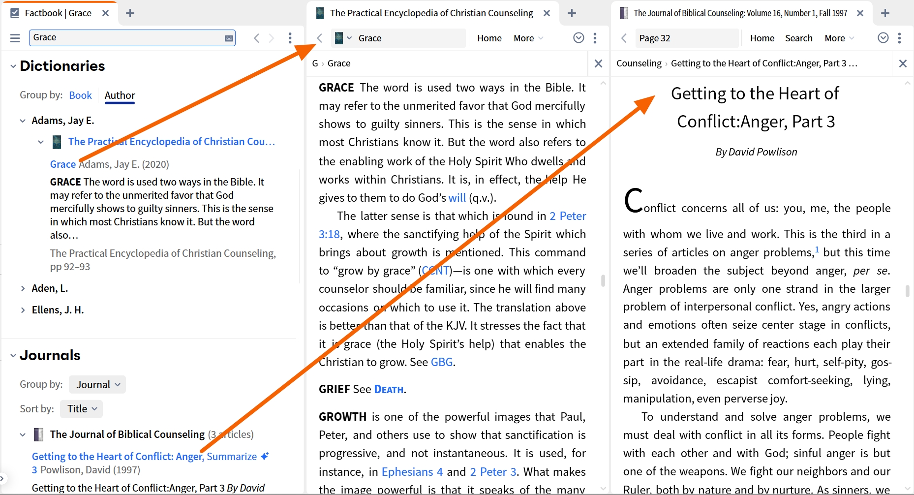 Counseling Theme - Dictionaries And Journals (Desktop)